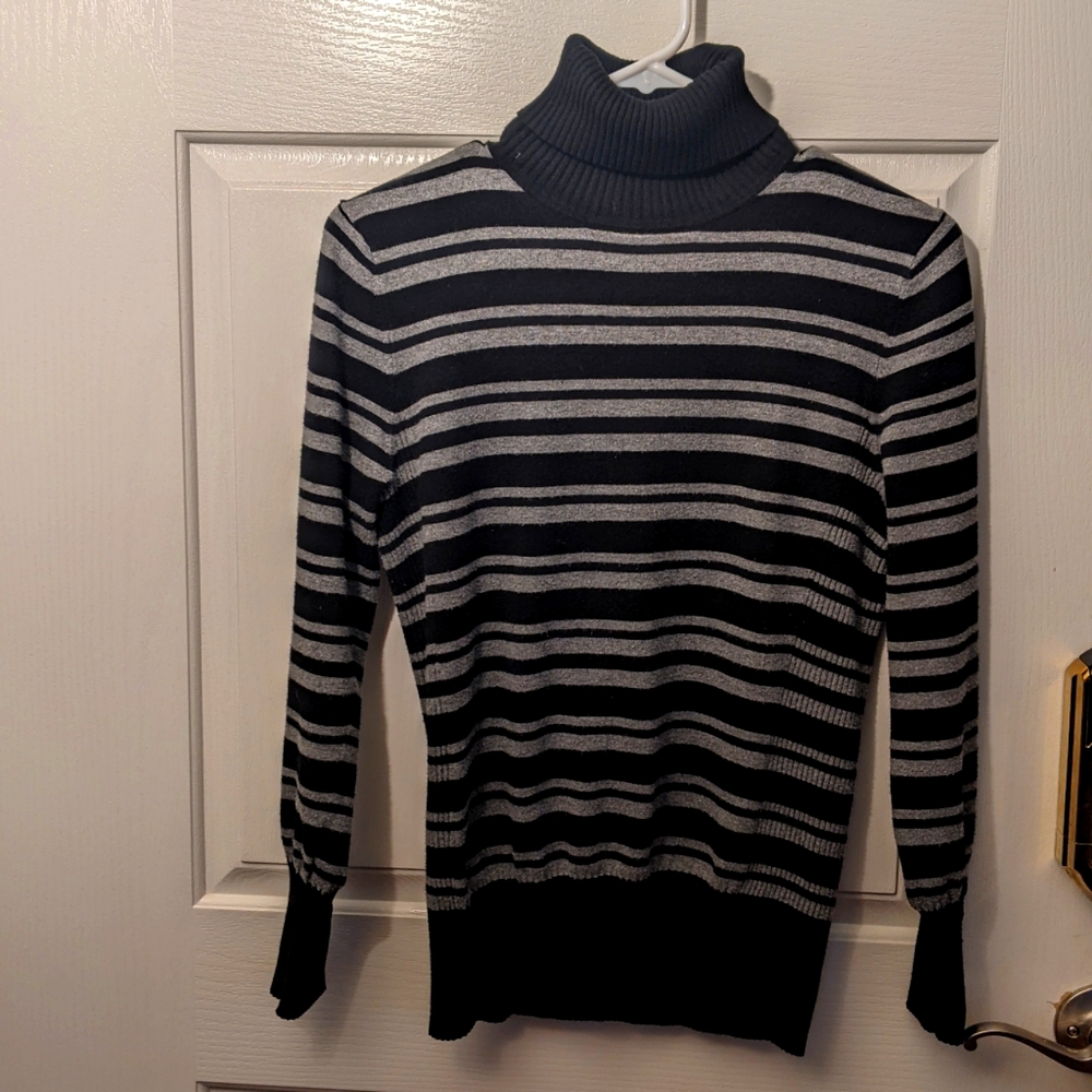 Women's LG turtleneck long sleeve sweater by Apt 9